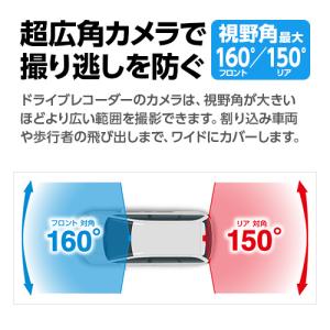 ドライブレコーダー 前後2カメラ Y-115d...の詳細画像1