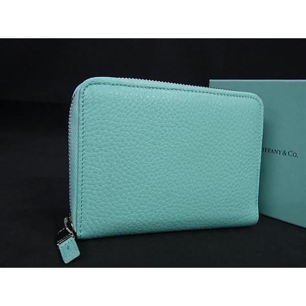 ■新品同様■ TIFFANY＆Co ティファニー レザー ラウンドファスナー 財布 ウォレット 札入...