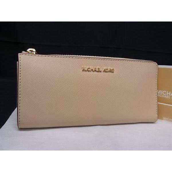 ■新品■未使用■ MICHAEL KORS マイケルコース レザー L字ファスナー 長財布 ウォレッ...