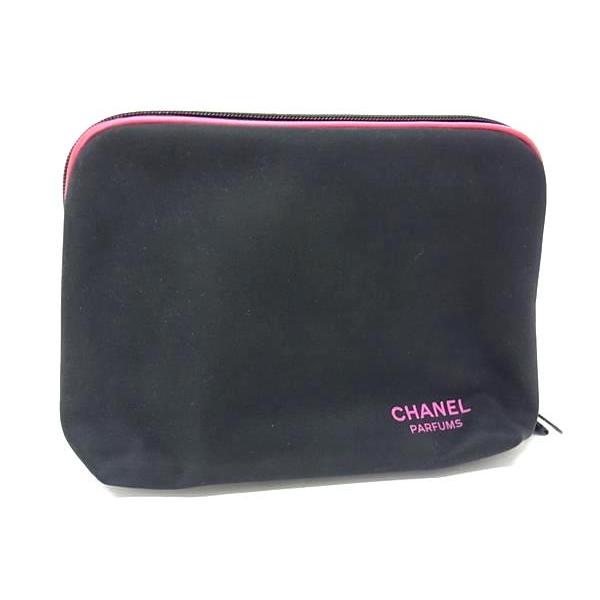 ■美品■ CHANEL シャネル ナイロン メイクポーチ マルチケース 小物入れ レディース ブラウ...