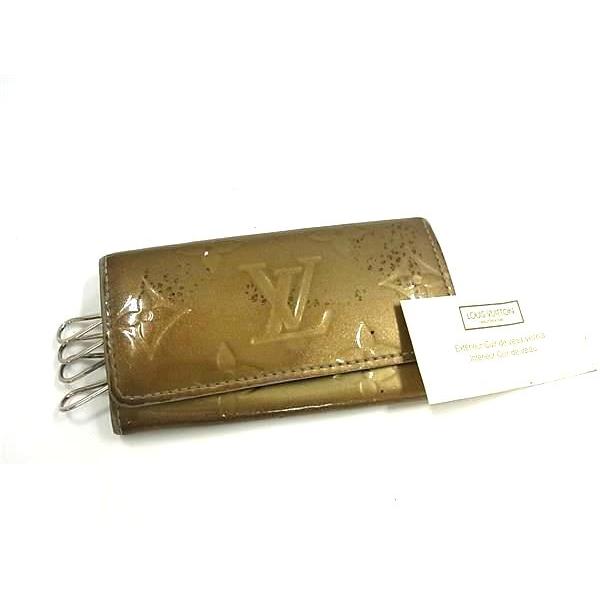 LOUIS VUITTON ルイヴィトン モノグラムヴェルニ ミュルティクレ4 4連 キーケース 鍵...