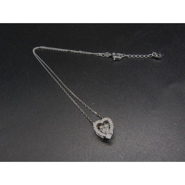 SWAROVSKI スワロフスキー ラインストーン ハートモチーフ ネックレス ペンダント アクセサ...