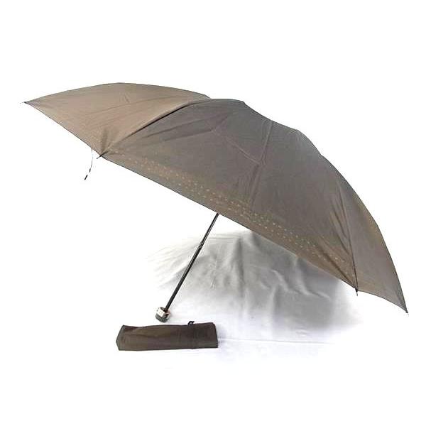 CELINE セリーヌ マカダム 3段折り 折りたたみ傘 折り畳み傘 高級傘 アンブレラ 雨具 ブラ...