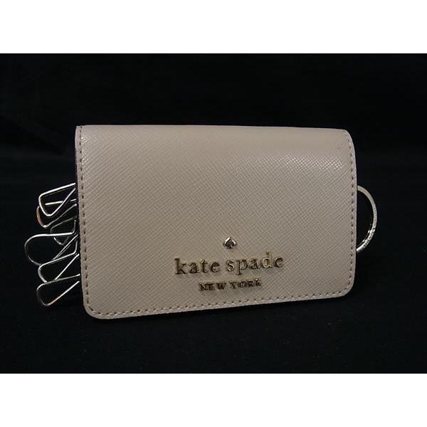 ■美品■ kate spade ケイトスペード レザー 6連 キーケース 鍵入れ レディース ベージ...