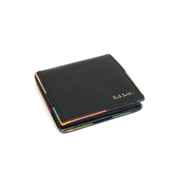 Paul Smith ポールスミス レザー コインケース コインパース 小銭入れ メンズ ブラック系...