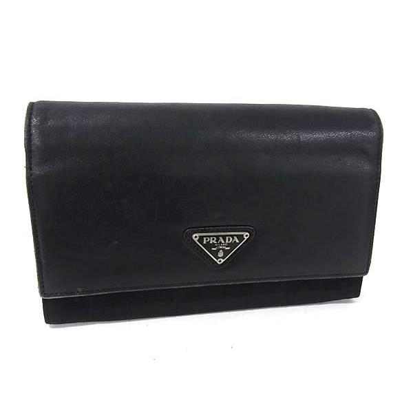 PRADA プラダ レザー 二つ折り 長財布 ウォレット 小銭入れ 札入れ カード入れ メンズ レデ...