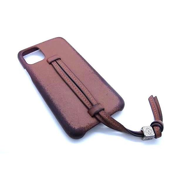 LOEWE ロエベ アナグラム レザー iPhone 11 対応 アイフォンケース スマホケース レ...
