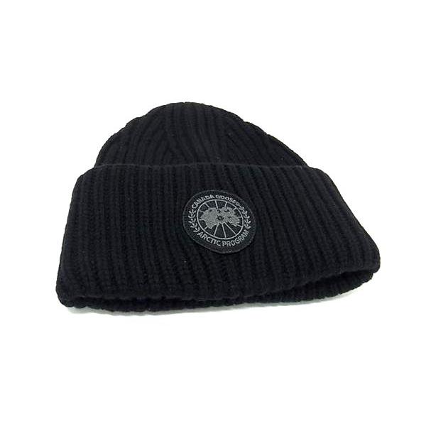 ■極美品■ CANADA GOOSE カナダグース カシミヤ50％×ウール50％ ニット帽 ニットキ...