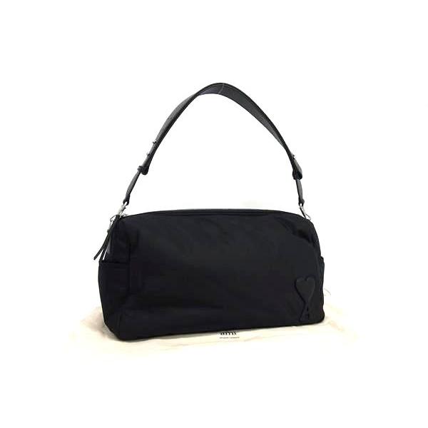 ■新品同様■ AMI PARIS アミパリス ナイロン ワン ショルダーバッグ クロスボディ 斜め掛...
