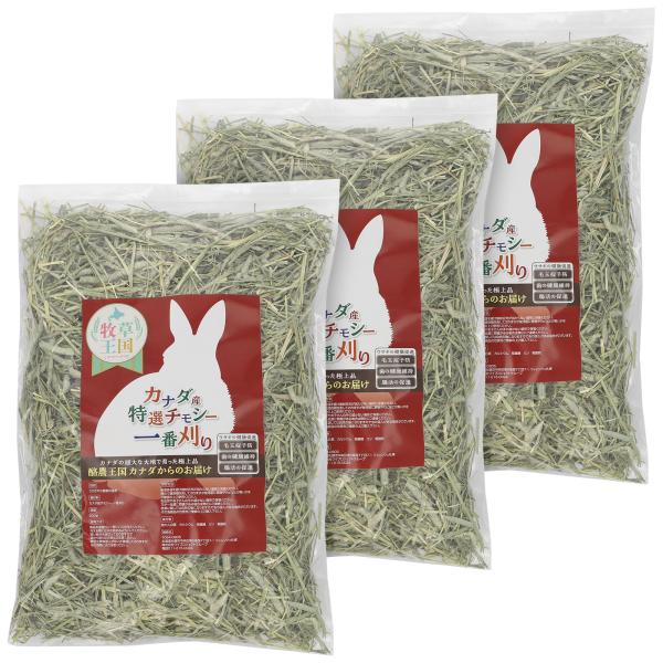 うさぎ 牧草 ウサギ チモシー ダブルプレス 500g×3袋 カナダ産 1番刈り 一番刈り うさぎ ...