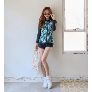 3点セット ラッシュガード レディース リーフ...の詳細画像4