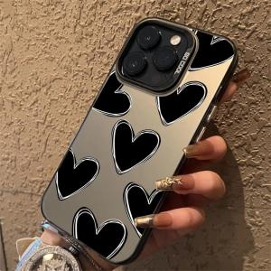iPhone ケース 韓国 ハート パターン ...の詳細画像2