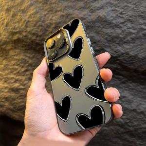 iPhone ケース 韓国 ハート パターン ...の詳細画像3