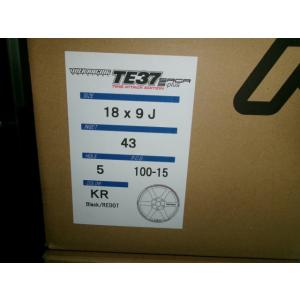 【在庫あり】TE37SAGA-S タイムアタック 18インチ9J＋43 5H100 YR-Advanceオリジナル 4本セット RAYS