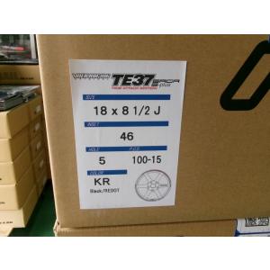【入荷予定あり】TE37SAGA-S タイムアタック 18インチ8.5J＋46　5H100　4本 RAYS