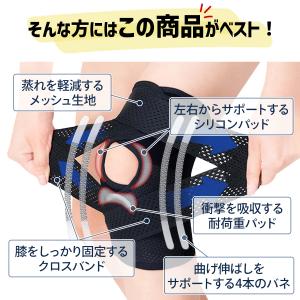 膝サポーター ひざ 高齢者 スポーツ用 蒸れな...の詳細画像3