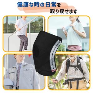 膝サポーター ひざ 高齢者 スポーツ用 蒸れな...の詳細画像4
