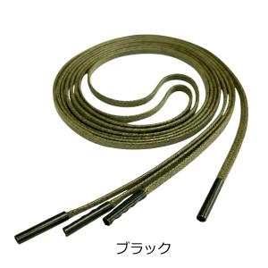 靴紐 シューレース 革靴に ロー引き 平紐 カ...の詳細画像2