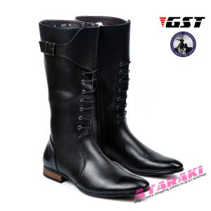 乗馬用品 乗馬ブーツ 合成皮革 ブーツ 長靴 ロングブーツブラック
