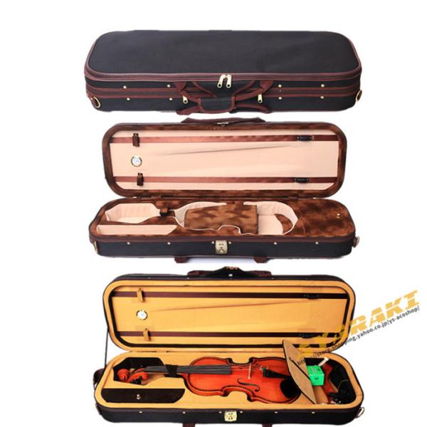VIOLIN CASE バイオリンケース 楽器 弦楽器 オックスフォード 軽量 防撥水 ケース 長方...