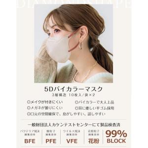 5Dマスク 小顔マスク バイカラーマスク 立体...の詳細画像4