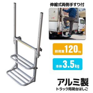 セール 荷台はしご トラックステッパー ワイドタイプ 両側手すり付き 2 
