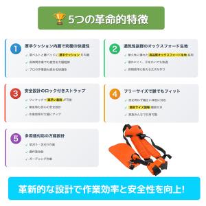 草刈機ベルト 両肩 肩掛け 背負い式 草刈機 ...の詳細画像2
