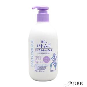 熊野油脂 麗白 ハトムギ UV ミルキージェル SPF31 PA+++ ポンプタイプ