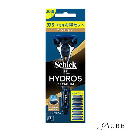 シック Schick ハイドロ5 プレミアム つるり肌へ コンボパック（本体 刃付き＋替刃4個）【ド...