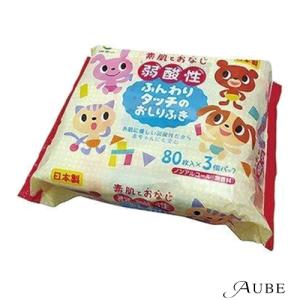 Life-do.Plus ライフ堂 弱酸性 ふんわりリタッチのおしりふき 80枚×3個パック【ドラッグストア】【宅急便対応】