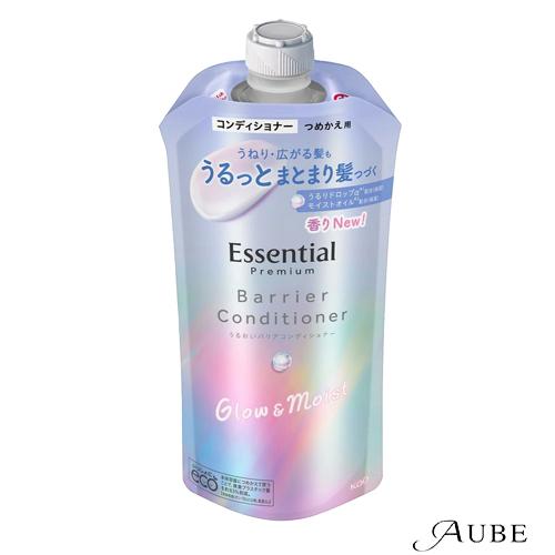 花王 エッセンシャル プレミアム うるおいバリアコンディショナー グロウ＆モイスト つめかえ用 34...