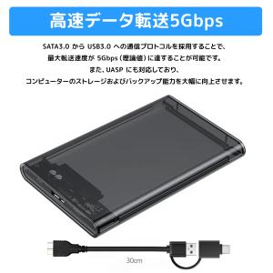 2.5インチ HDD SSD 外付けケース U...の詳細画像2