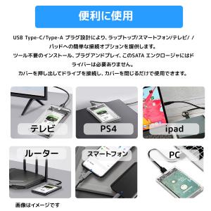 2.5インチ HDD SSD 外付けケース U...の詳細画像4