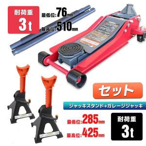 油圧フロアジャッキ 3t デュアルポンプ 低床76mm〜510mm ローダウン車