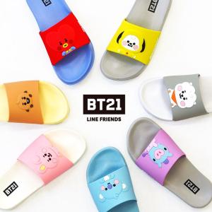 BT21 公式 キャラクターフェイスサンダル bt21 グッズ 公式 サンダル bt21BABY BABY チミー TATA CHIMMY COOKY RJ KOYA SHOOKY MANG LINE FRIENDS 送料無料｜ys-interior