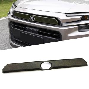 専用設計 新型 RAV4 アドベンチャー 60系 エンブレムガーニッシュ コンター線柄 フロントグリル装飾 外装カスタムパーツ