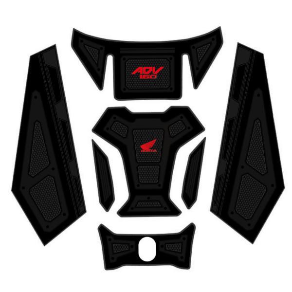 ホンダ対応 ADV160 タンクパッド タンクプロテクター 燃料タンク保護ステッカー ラバーガード ...