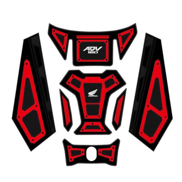 ホンダ対応 ADV160 タンクパッド タンクプロテクター 燃料タンク保護ステッカー ラバーガード ...