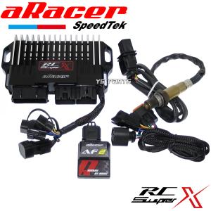 [ヘキサコア/6コア]aRacer RC SuperX最高峰フルコン[黒ボディ]+AF2ワイドバンドO2センサーモジュールBWS125/BW'S125[3型台湾BBJ]FORCE2.0/X FORCE[SG79J国内BLB]｜ys-parts-jp