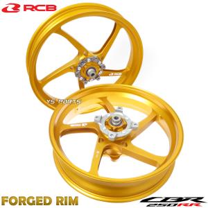 鍛造ボディ]RCB高剛性鍛造アルミホイール前後セット黒 CBR250RR/MC51