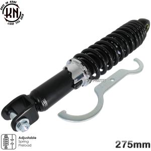 ツインダンパー KNリアサス黒赤290mm ジョグ90 3WF アクシス90 3VR