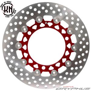 超高品質]220mmフローティングビッグディスクローター赤3穴+ブレンボ