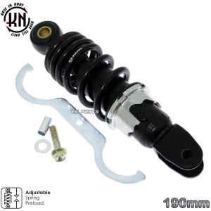 エンジンスワップにも KNリアサス黒赤180mm ジョグ5BM SA01J ジョグZ2