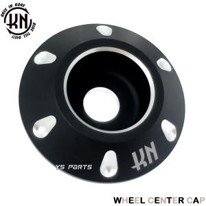 CNC削出]デュアルカラーホイールセンターキャップ黒銀ライブディオST