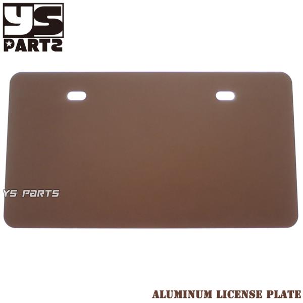 復刻アルミライセンスプレート ブロンズ SR400/MT-25/MT-03/MT-07/MT-09/...
