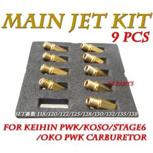 高品質]KEIHIN/ケイヒン丸型小用メインジェットSet A[75番-105番