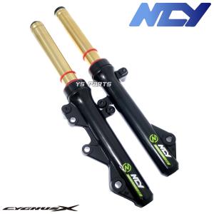 [超高品質]NCY減衰調整/イニシャル調整可能フロントフォーク 黒金 シグナスX[2型(28S/4C6/1CJ),3型(1YP/1MS)SE44J]33mm径インナーチューブ車両用｜ys-parts-jp