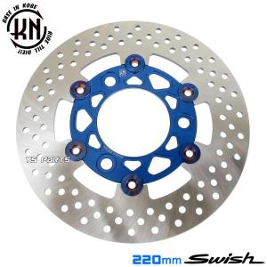 高品質]フローティングステンレスビッグディスクローター220mm赤 SWISH