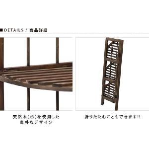 シェルフ コーナーラック コーナーシェルフ 木...の詳細画像2