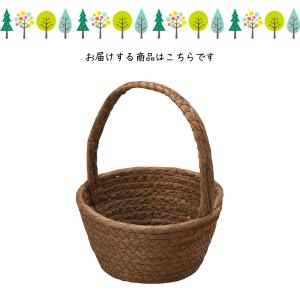 ワンハンドルギフトバスケット かご カゴ 籠 ...の詳細画像2